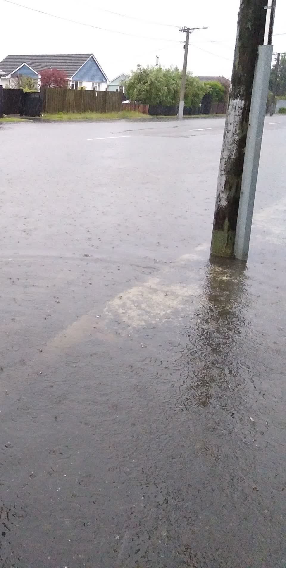 The photograph attached to this flooding report