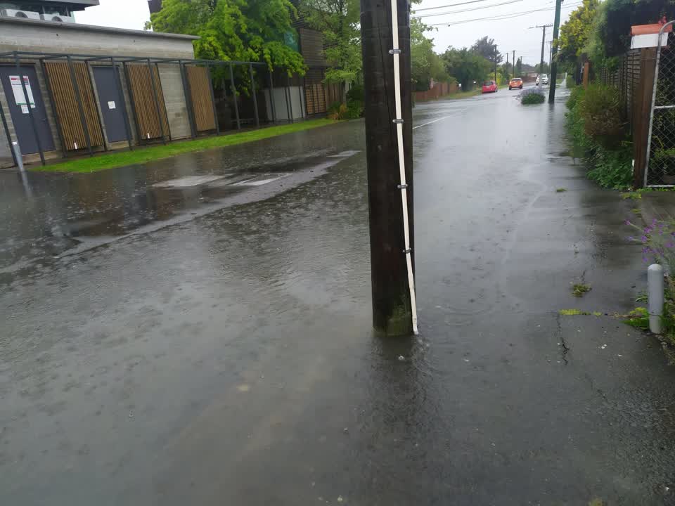 The photograph attached to this flooding report
