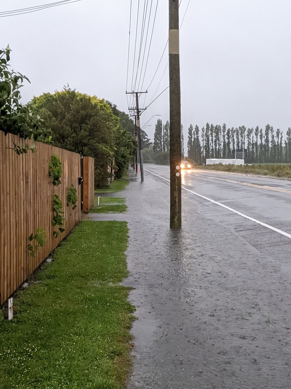 The photograph attached to this flooding report