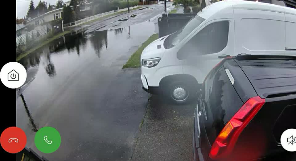 The photograph attached to this flooding report