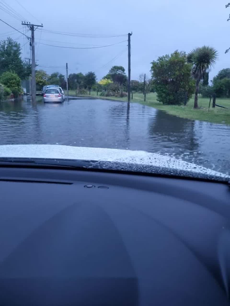 The photograph attached to this flooding report