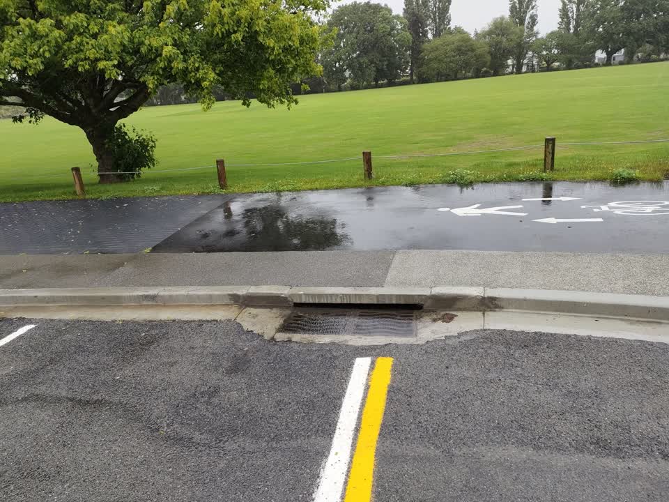 The photograph attached to this wastewater/stormwater report