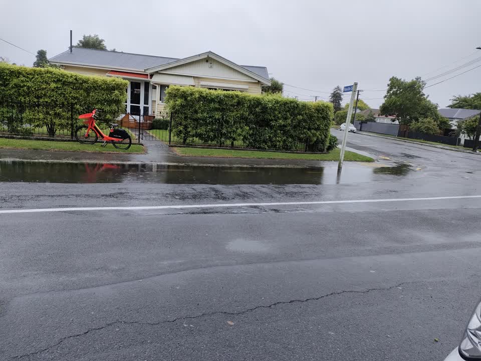 The photograph attached to this flooding report