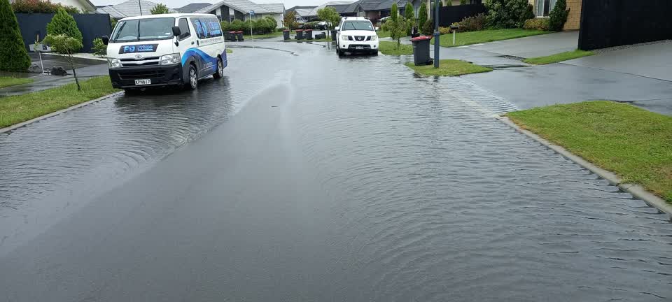 The photograph attached to this flooding report