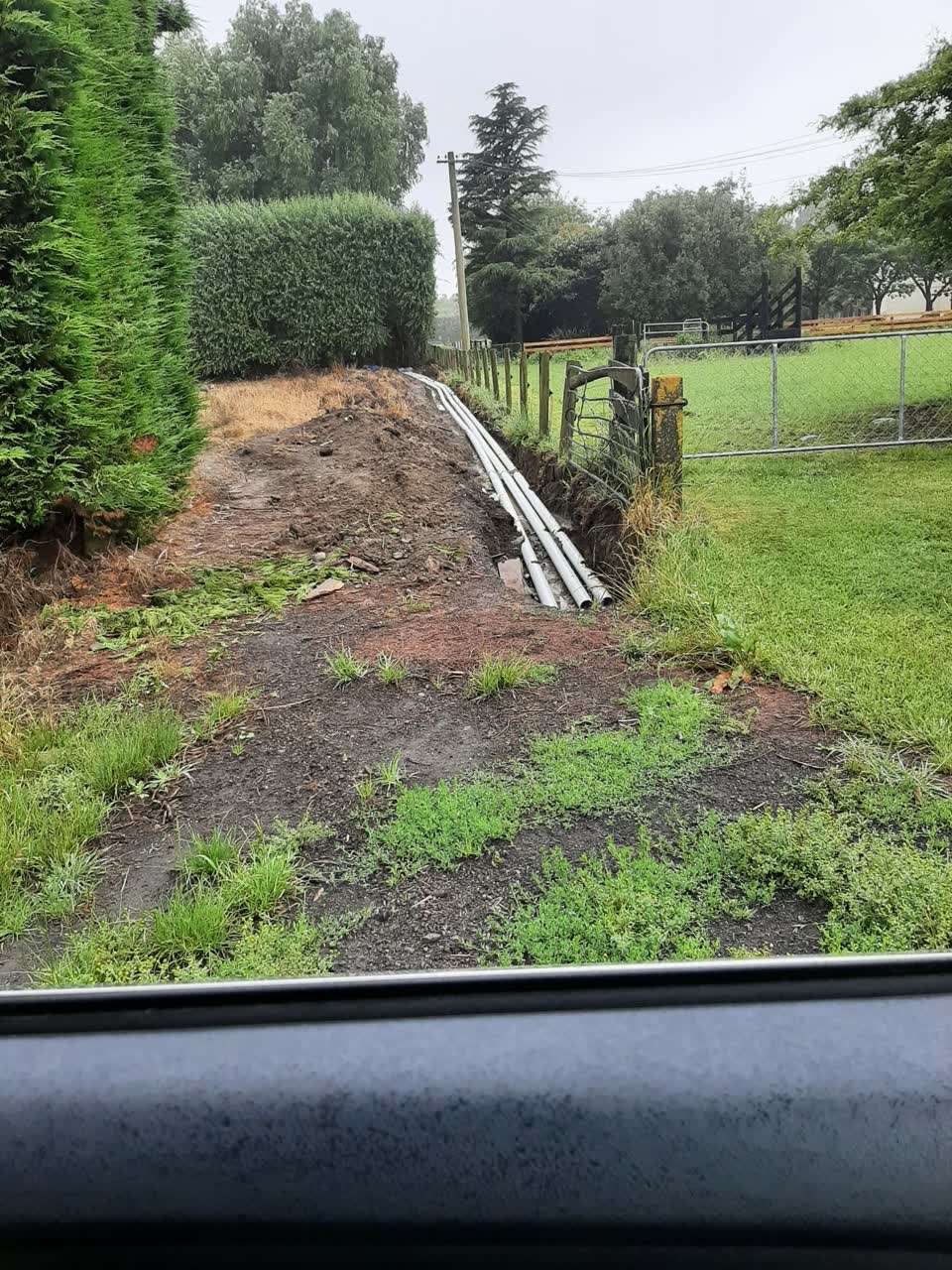 The photograph attached to this wastewater/stormwater report
