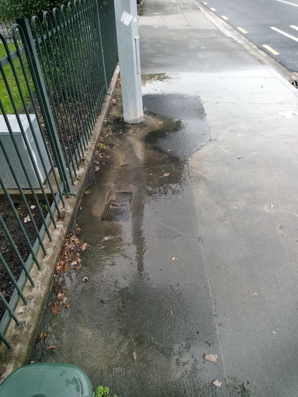 The photograph attached to this water leak report