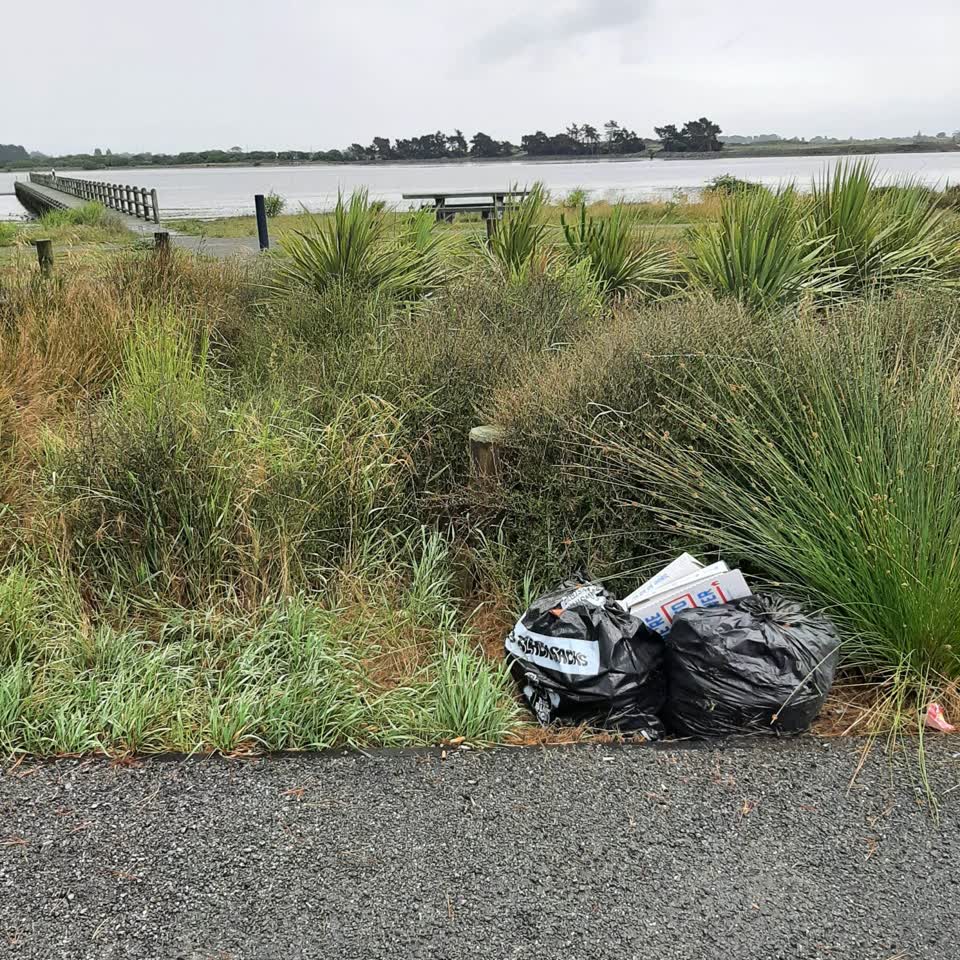 The photograph attached to this rubbish/recycling report