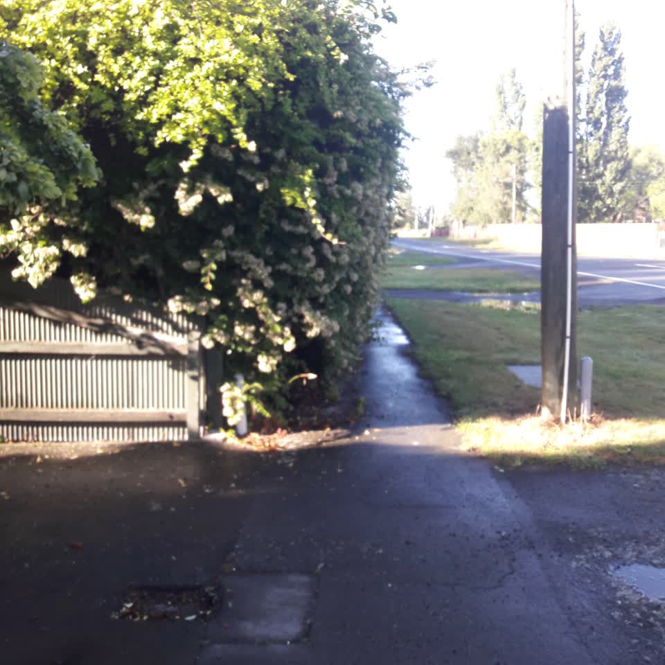 The photograph attached to this roading/streets report