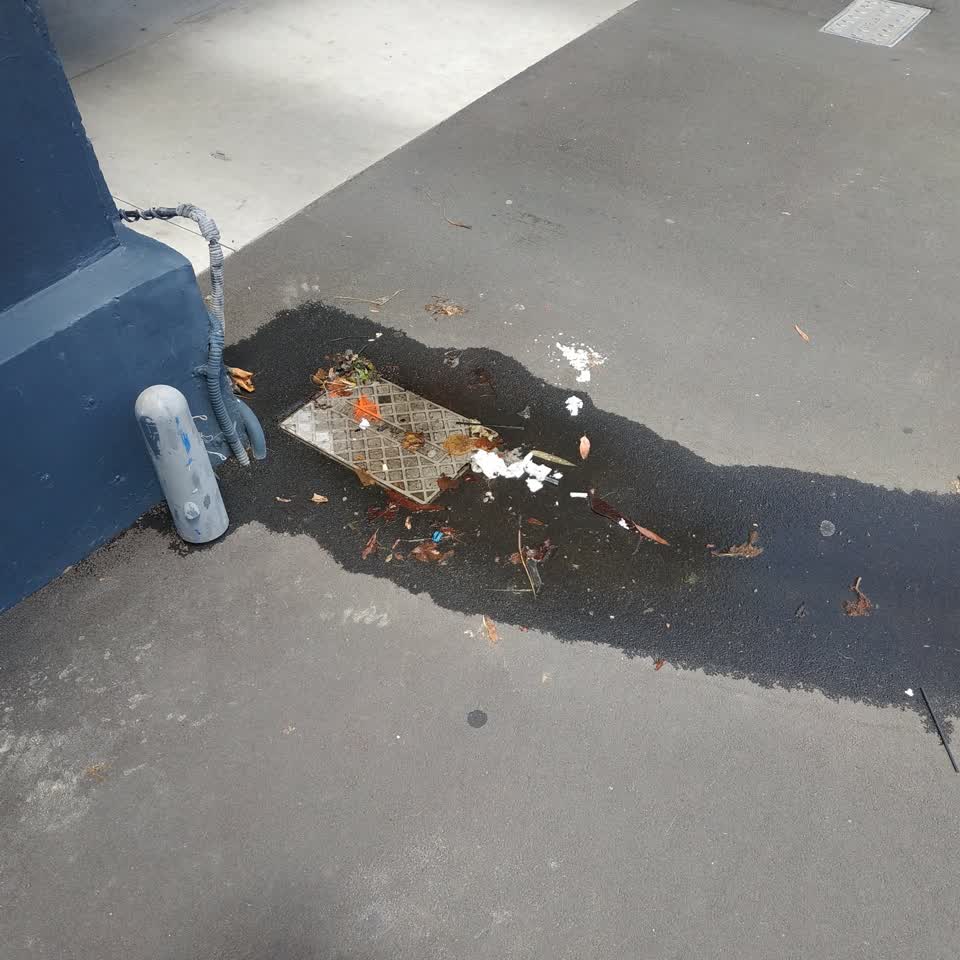 The photograph attached to this water leak report