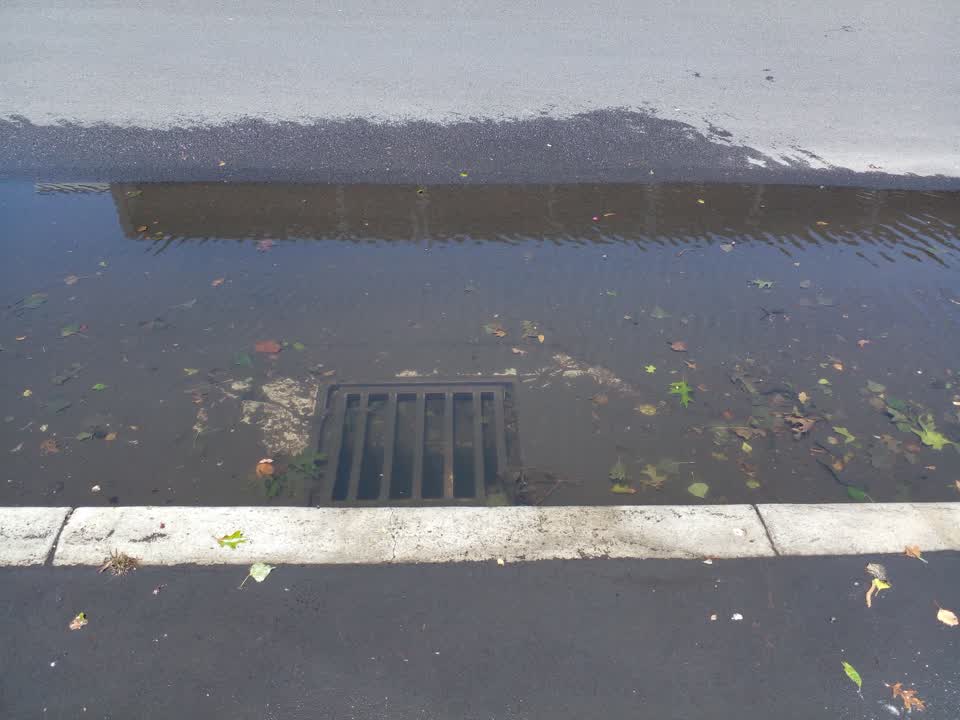 The photograph attached to this flooding report