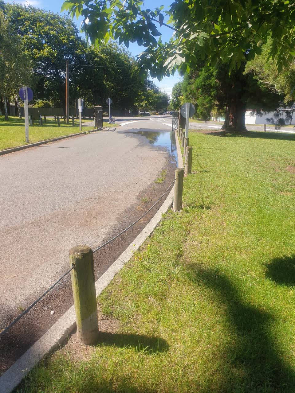 The photograph attached to this flooding report