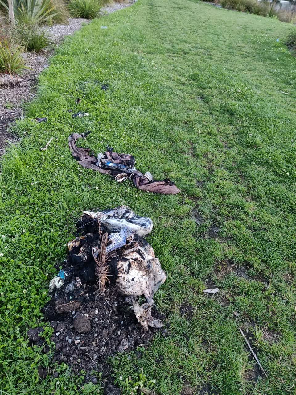 The photograph attached to this rubbish/recycling report
