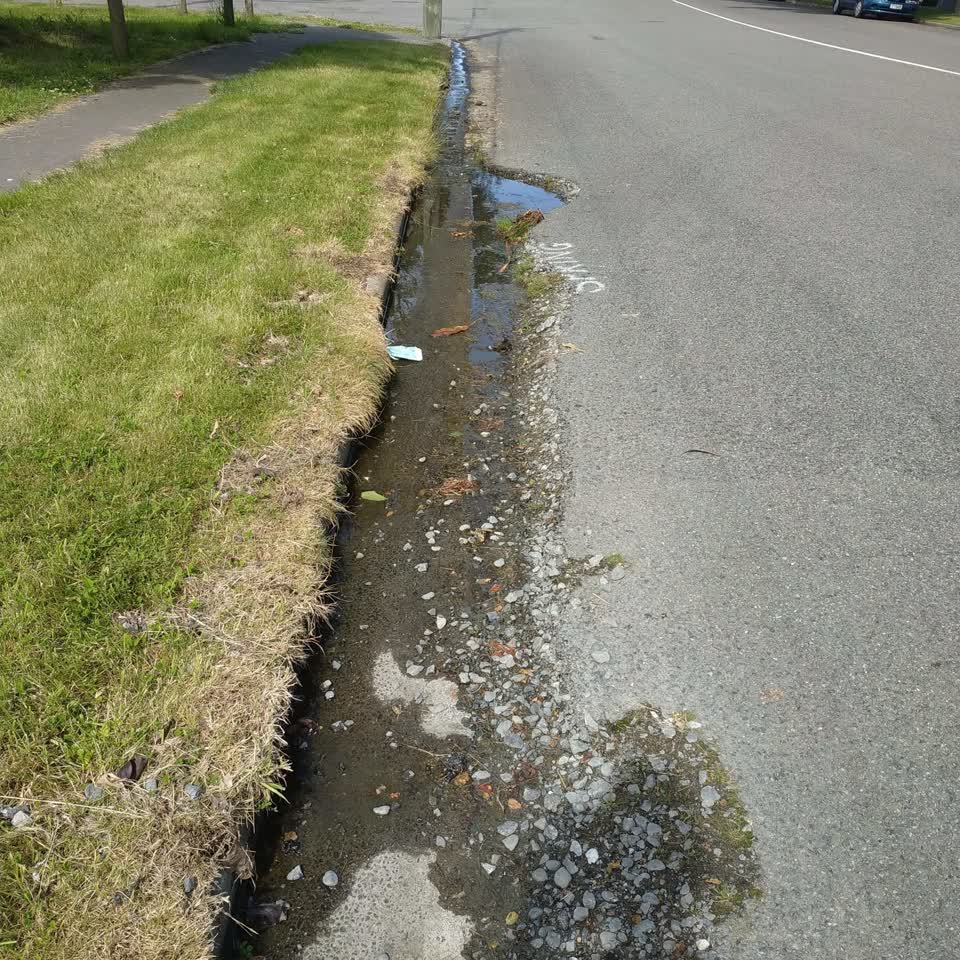 The photograph attached to this water leak report