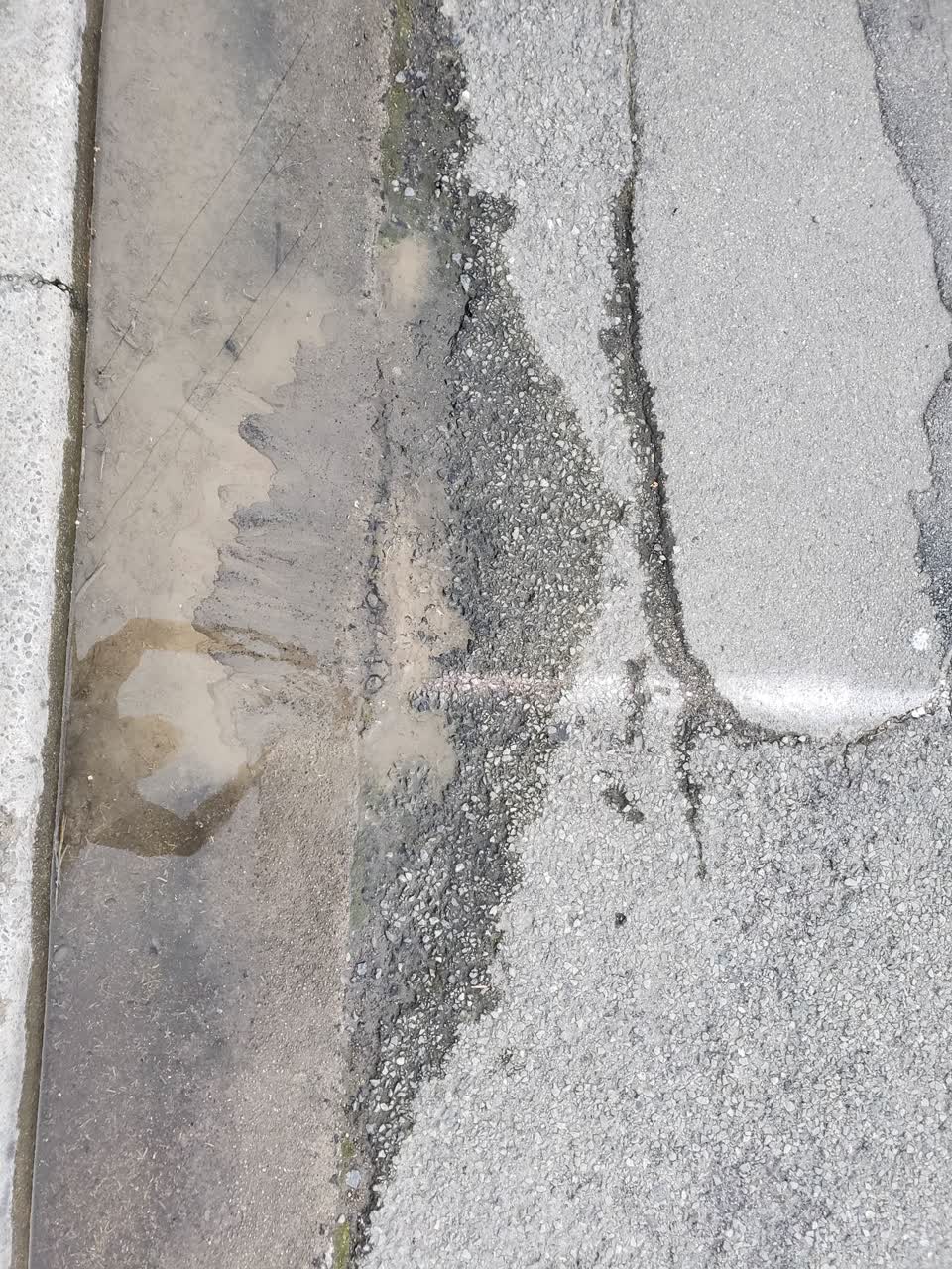 The photograph attached to this water leak report