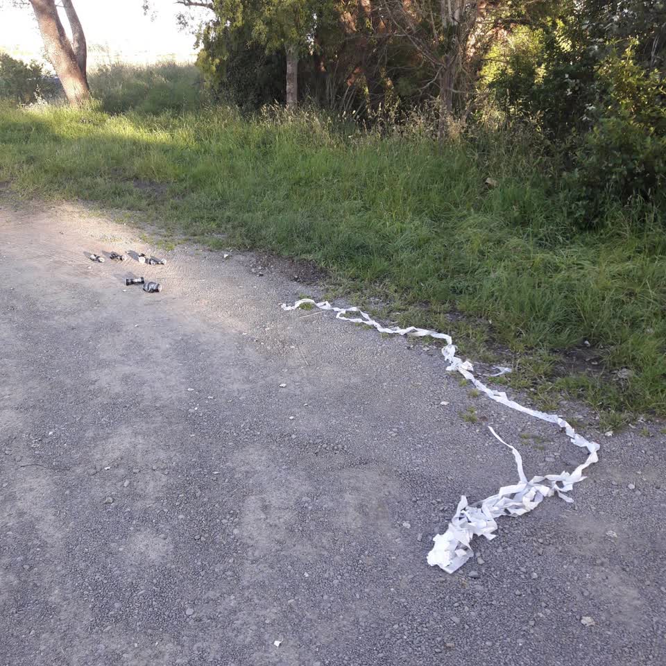 The photograph attached to this roading/streets report