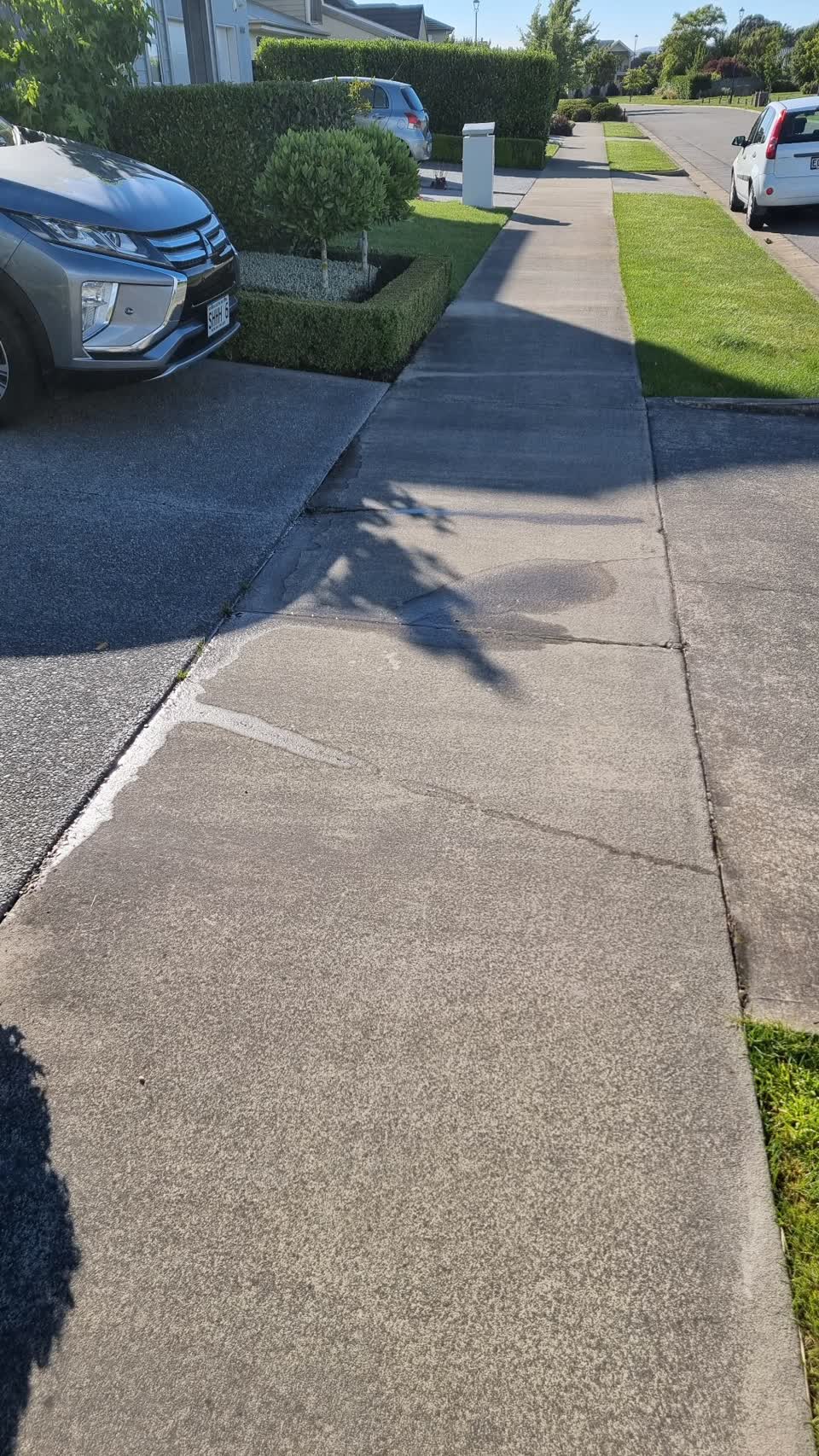 The photograph attached to this water leak report