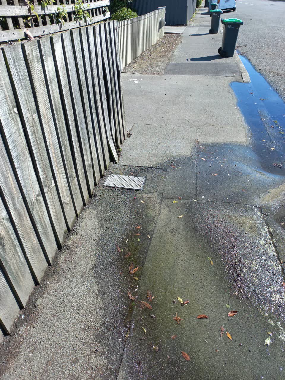 The photograph attached to this water leak report