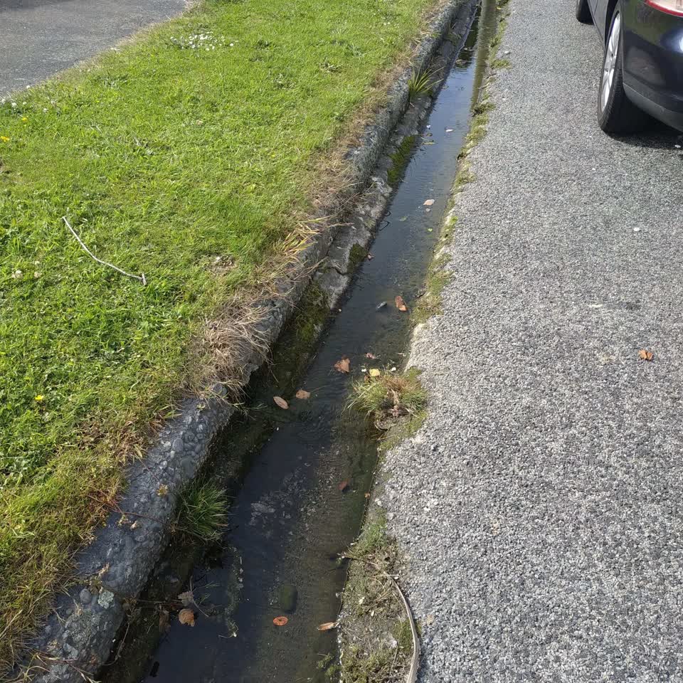 The photograph attached to this water leak report
