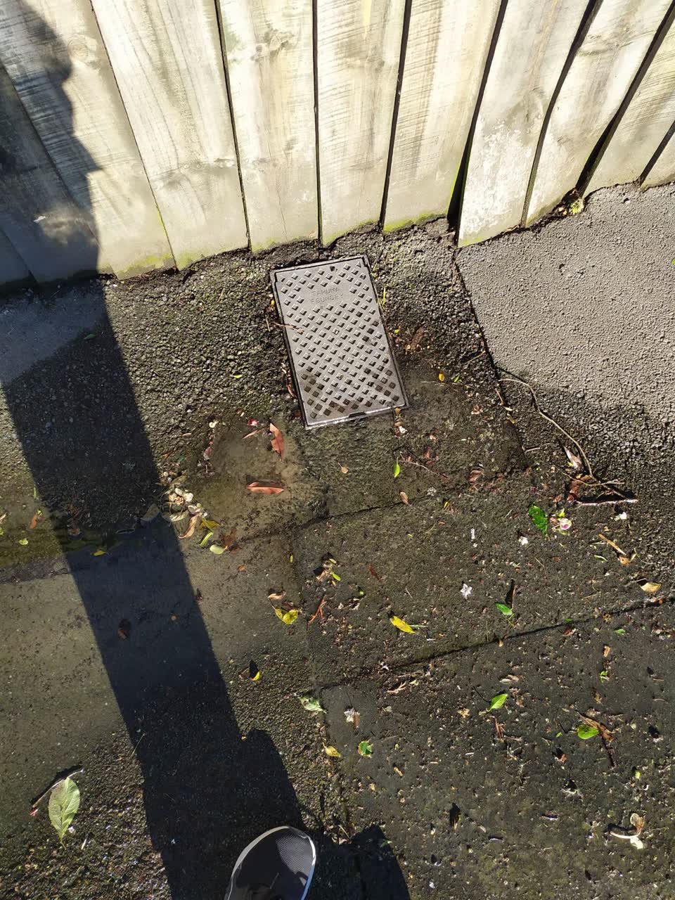The photograph attached to this water leak report
