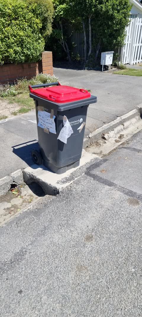Rubbish/Recycling, a report photo