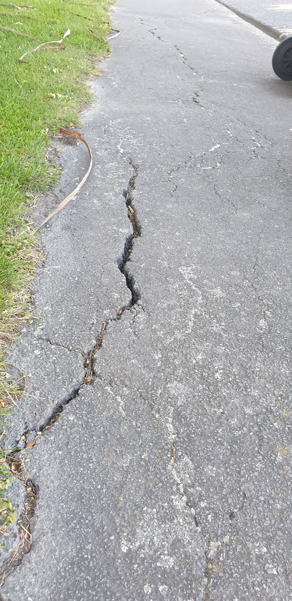 The photograph attached to this roading/streets report