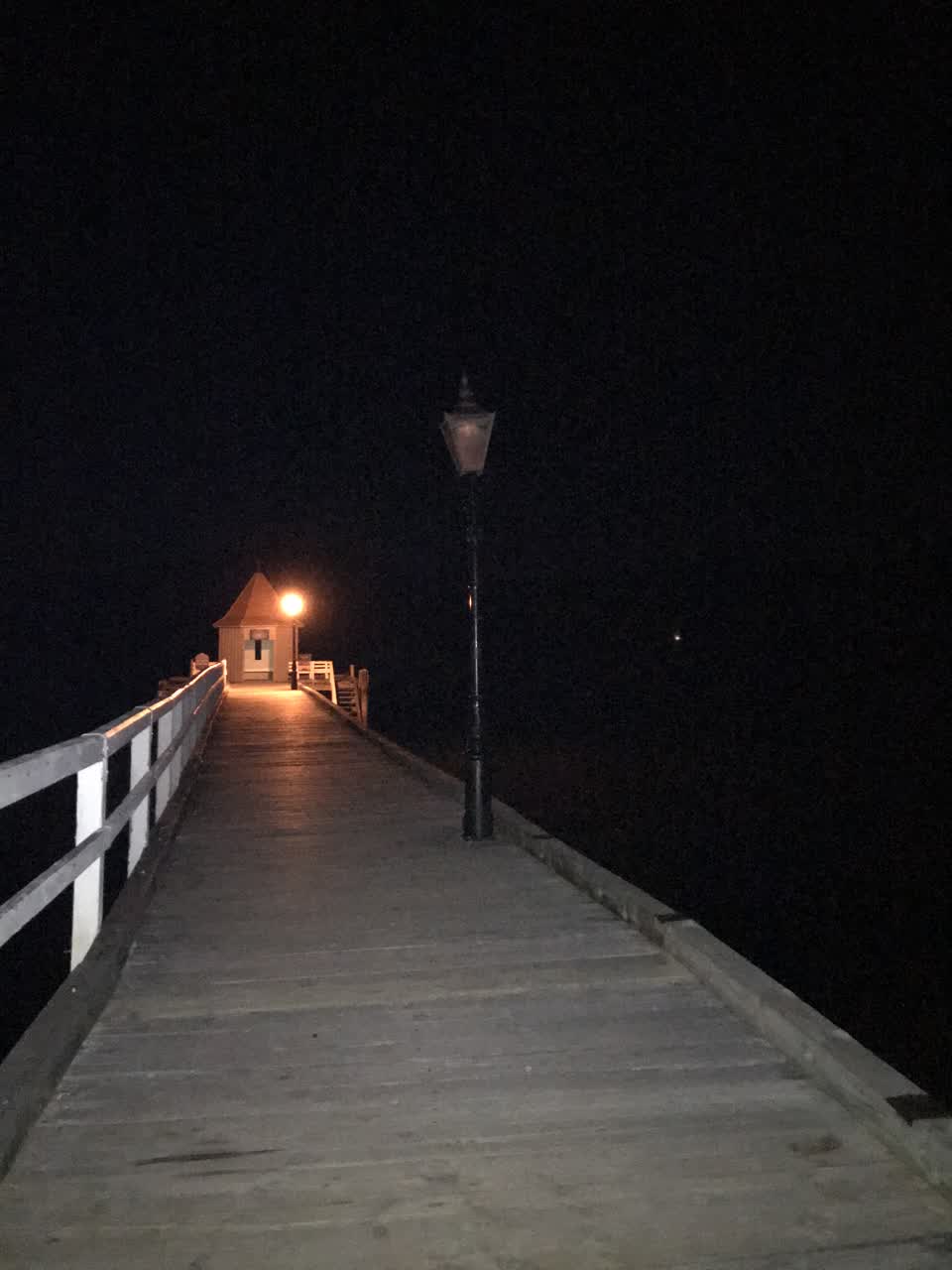 The photograph attached to this street light outage report