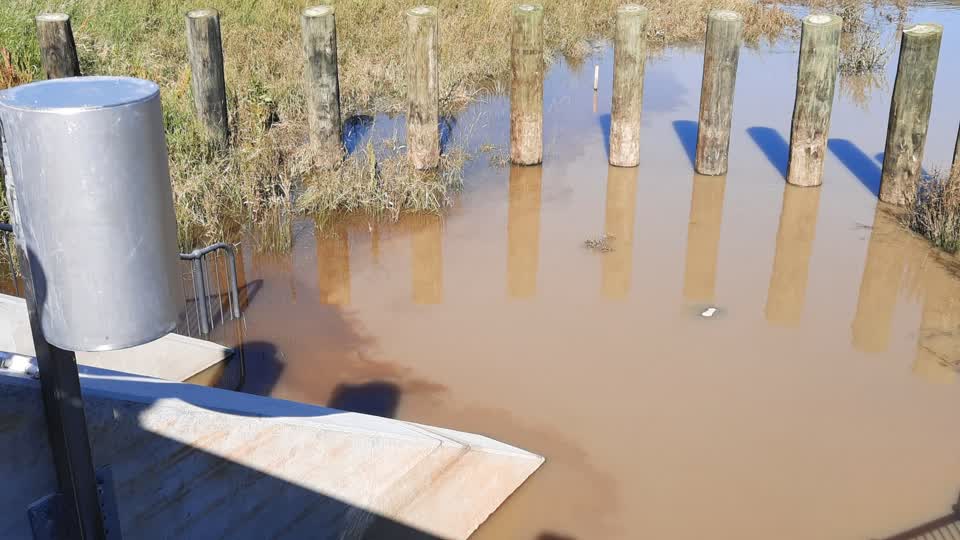 The photograph attached to this sewer odour report