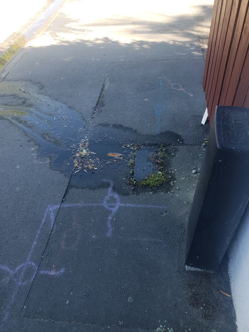 The photograph attached to this sewer - leak / blockage report