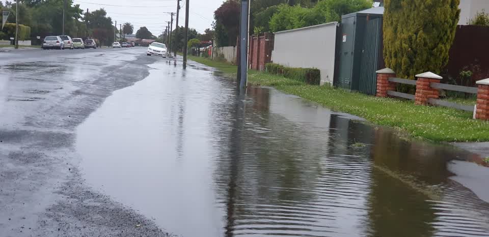 The photograph attached to this flooding report