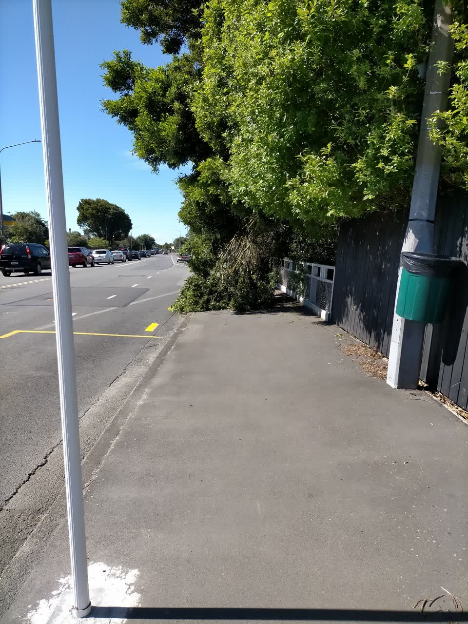 The photograph attached to this roading/streets report