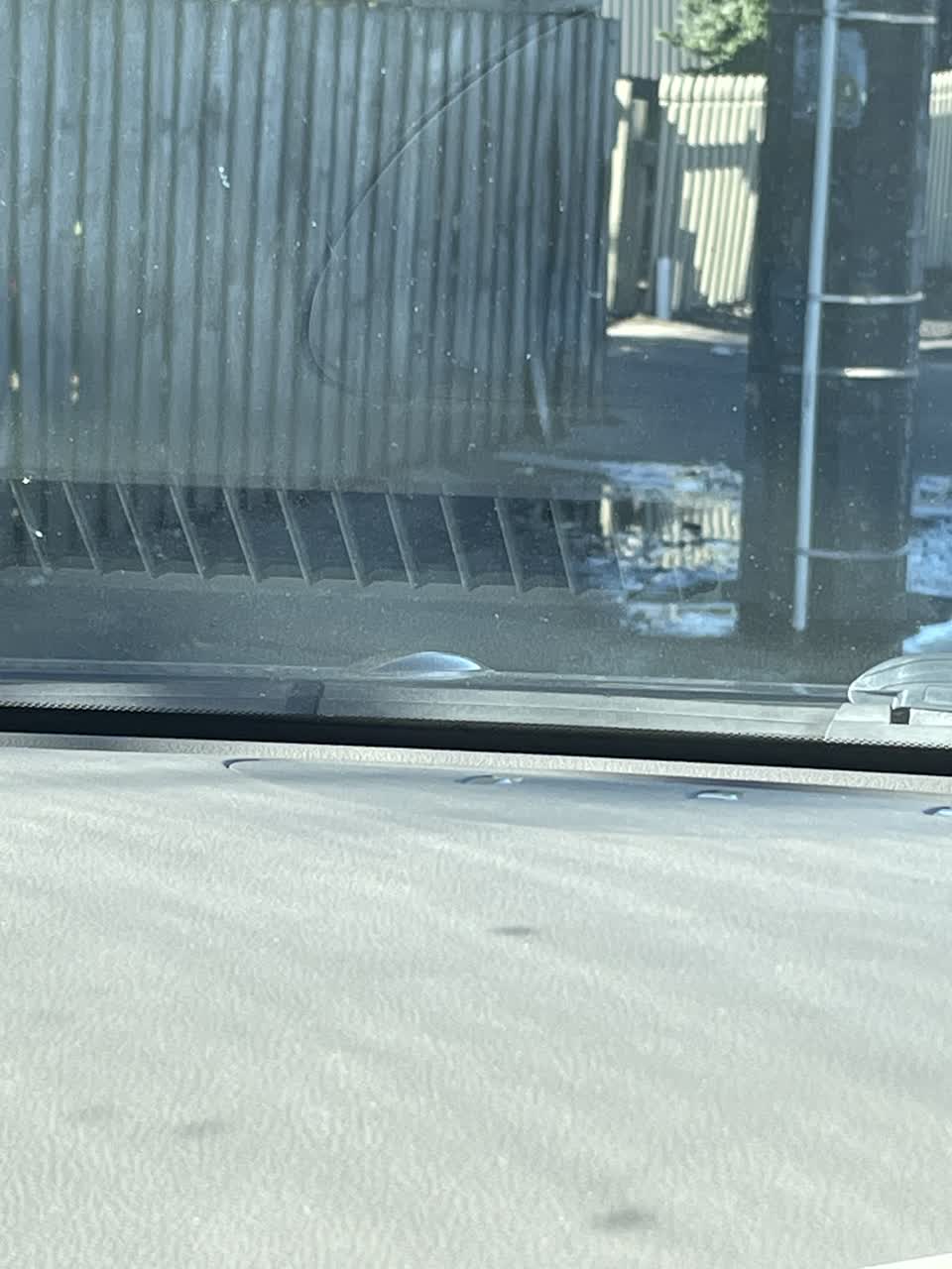 The photograph attached to this water leak report