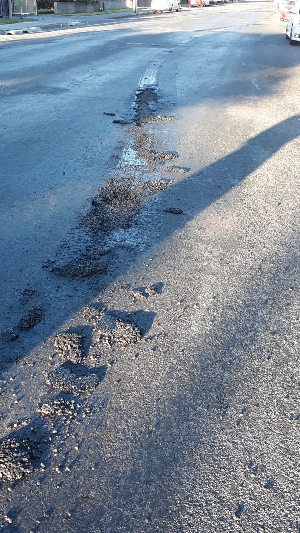 The photograph attached to this roading/streets report