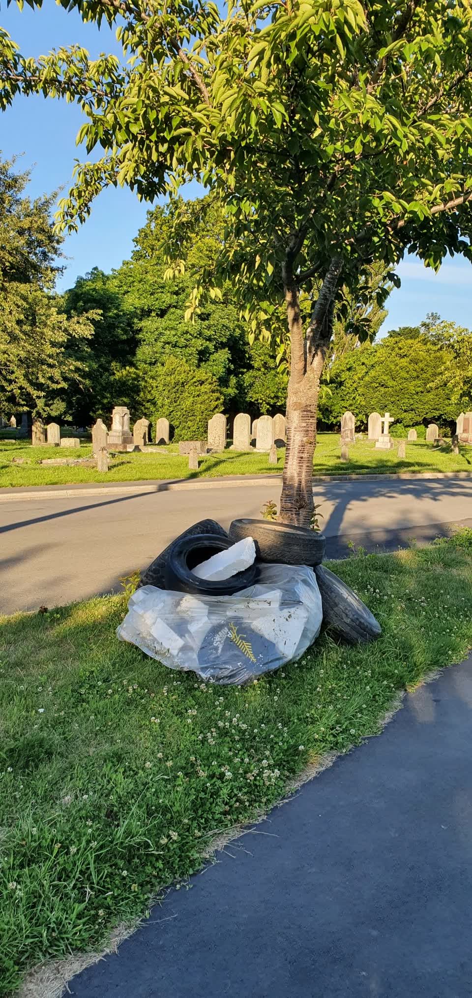 The photograph attached to this rubbish/recycling report