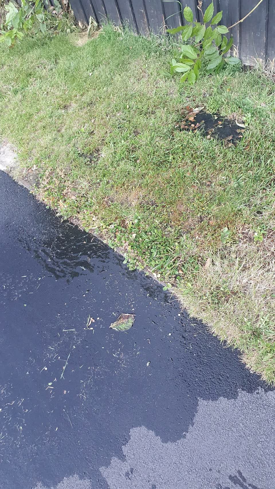 The photograph attached to this water leak report