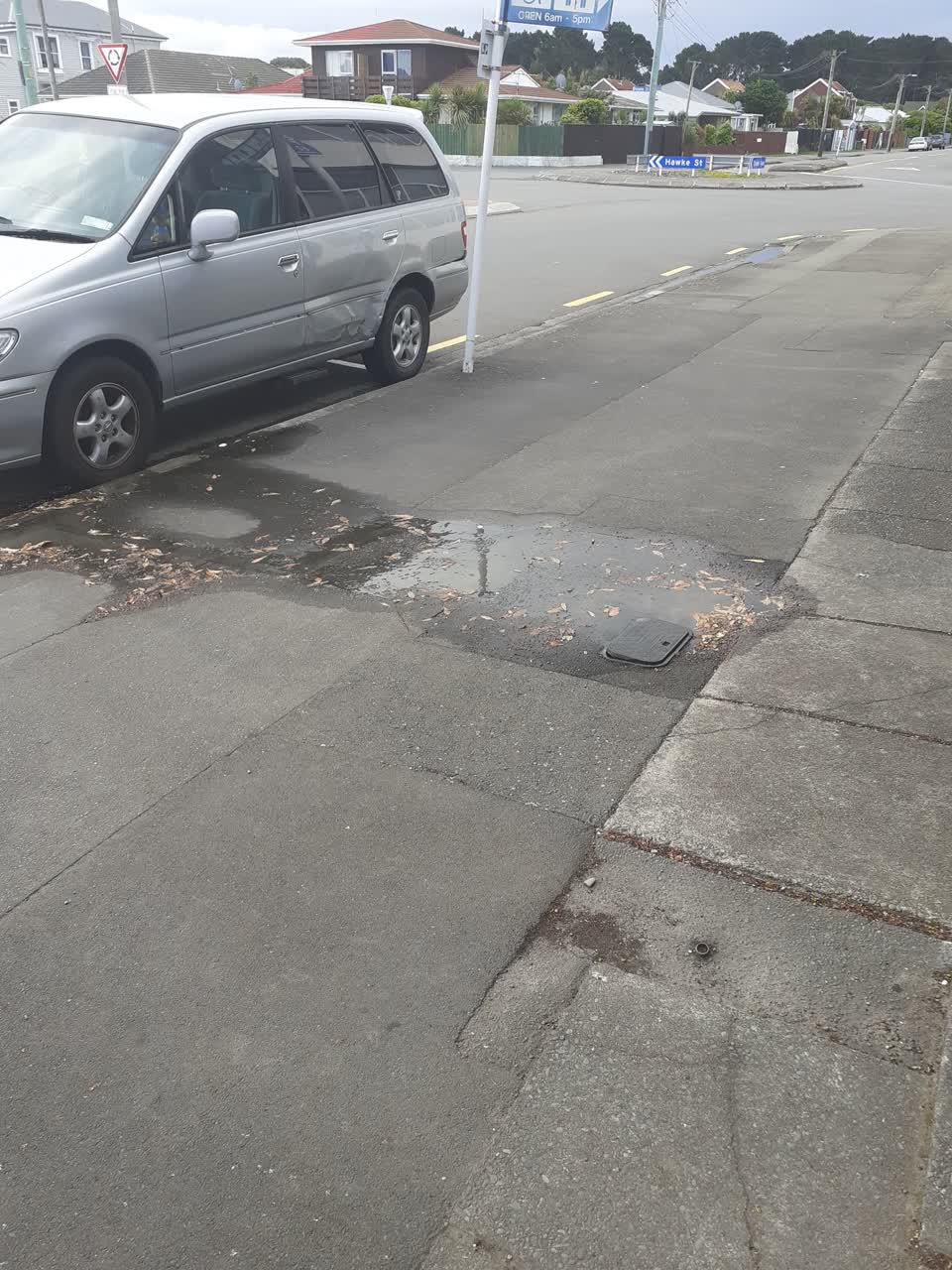 The photograph attached to this roading/streets report