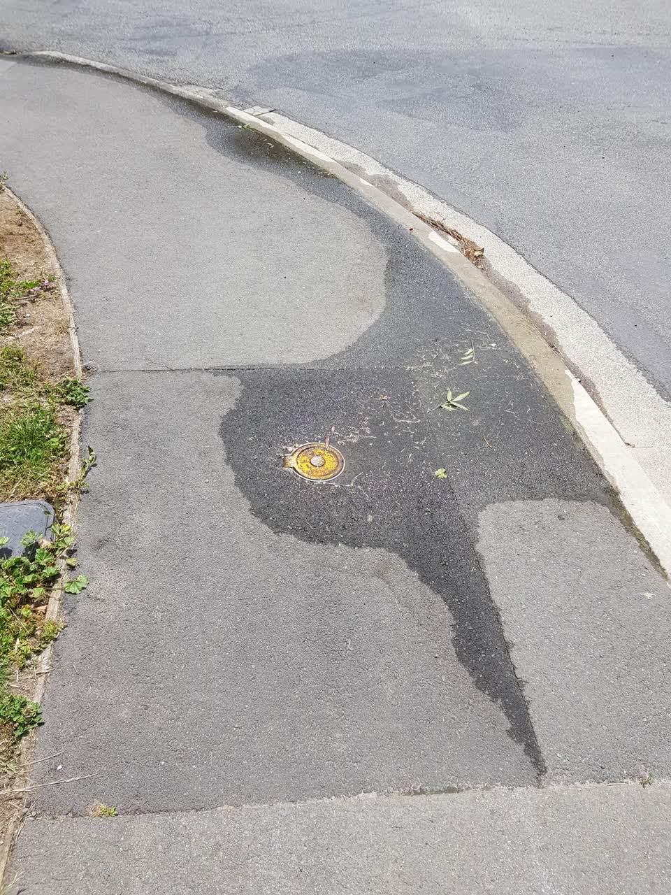 The photograph attached to this water leak report