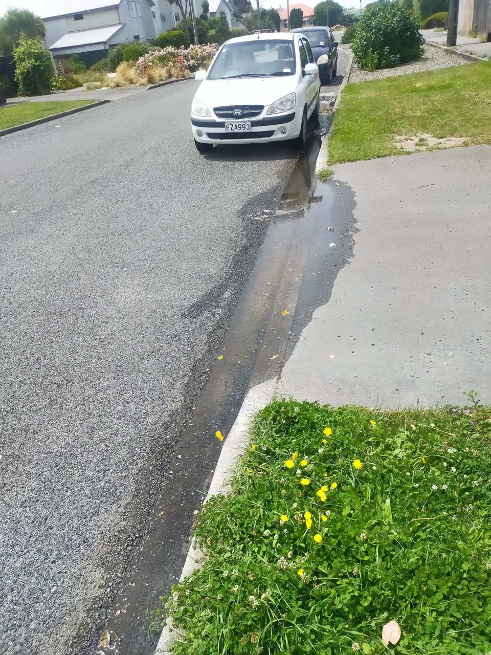 The photograph attached to this roading/streets report