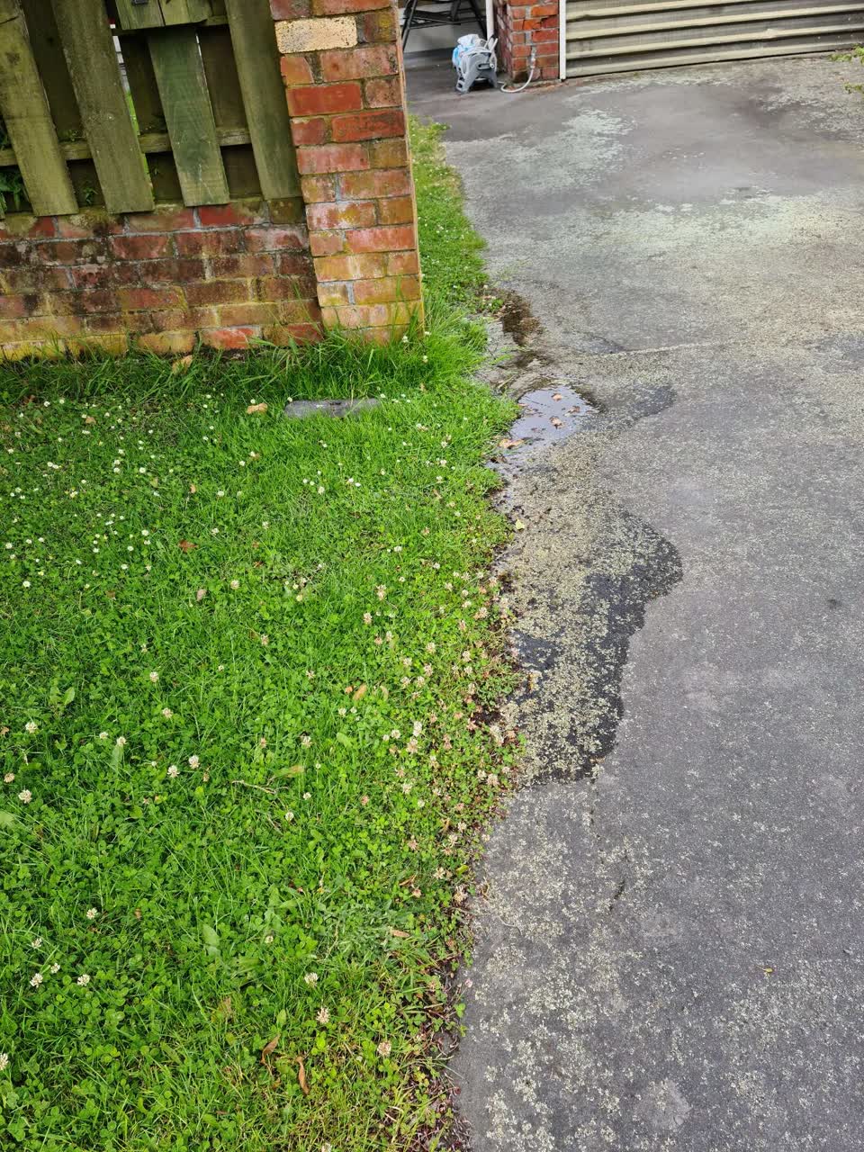 The photograph attached to this water leak report