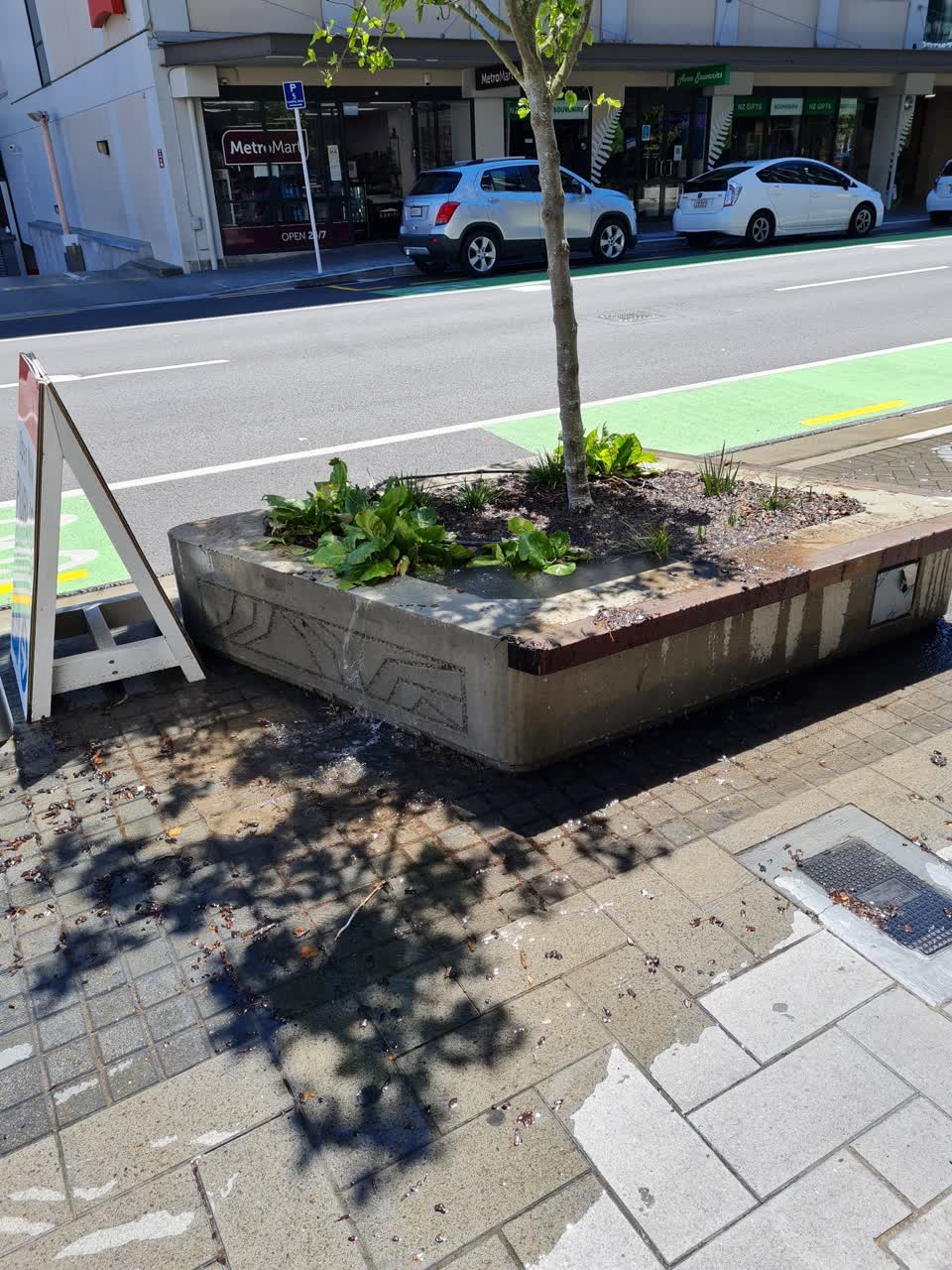 The photograph attached to this water leak report