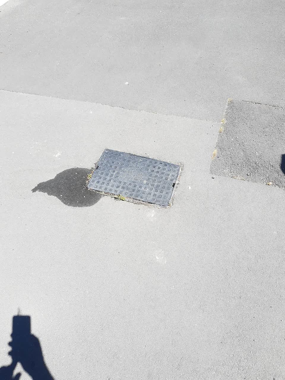 The photograph attached to this water leak report