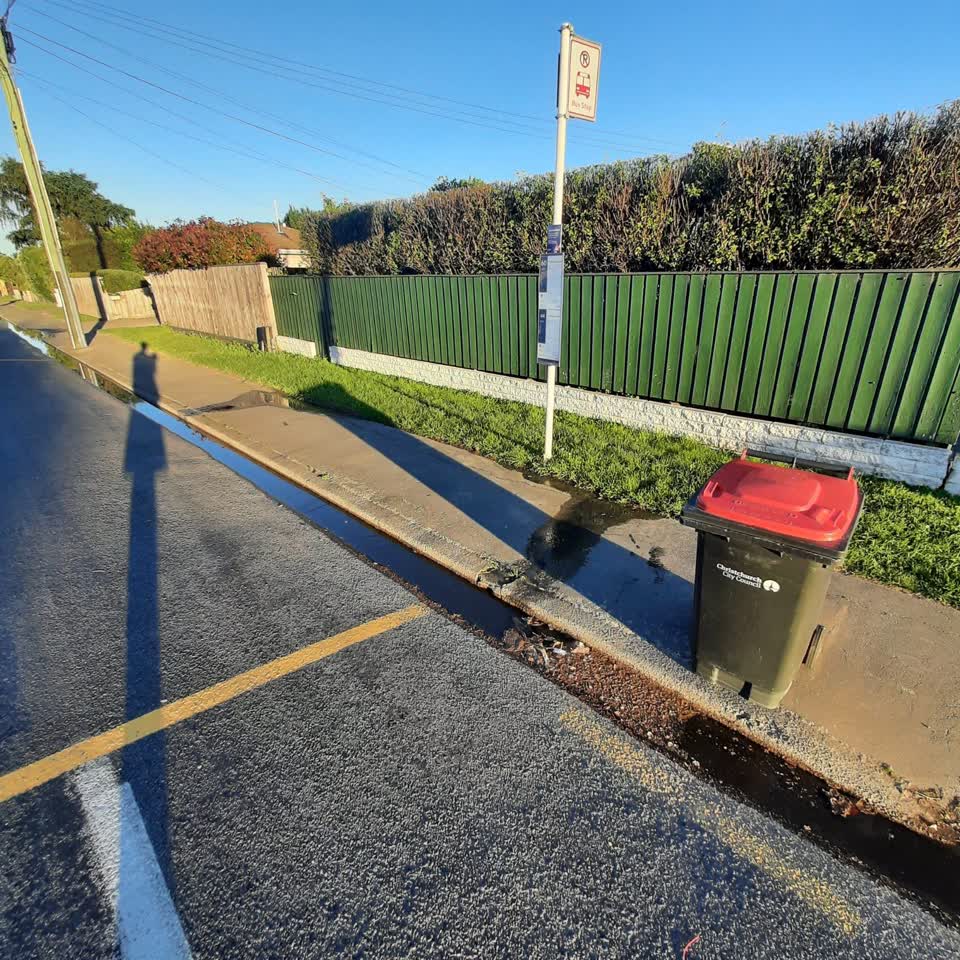 The photograph attached to this water leak report