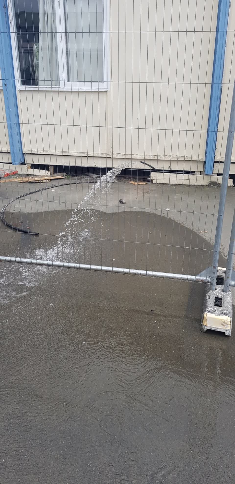 The photograph attached to this water leak report
