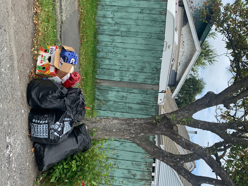 The photograph attached to this rubbish/recycling report