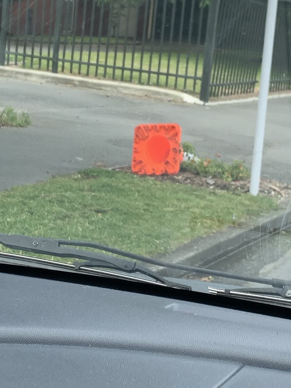The photograph attached to this roading/streets report