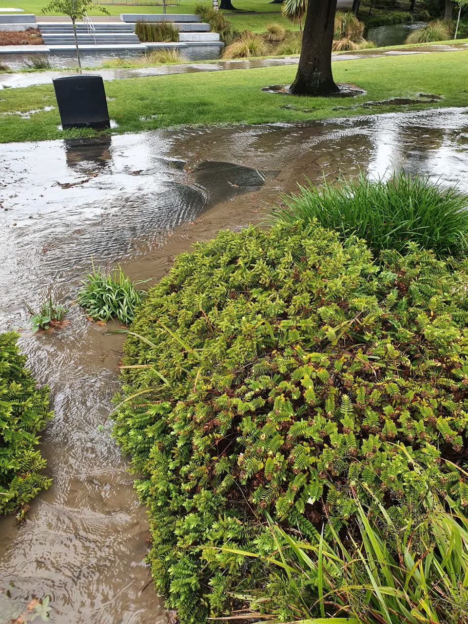 The photograph attached to this wastewater/stormwater report