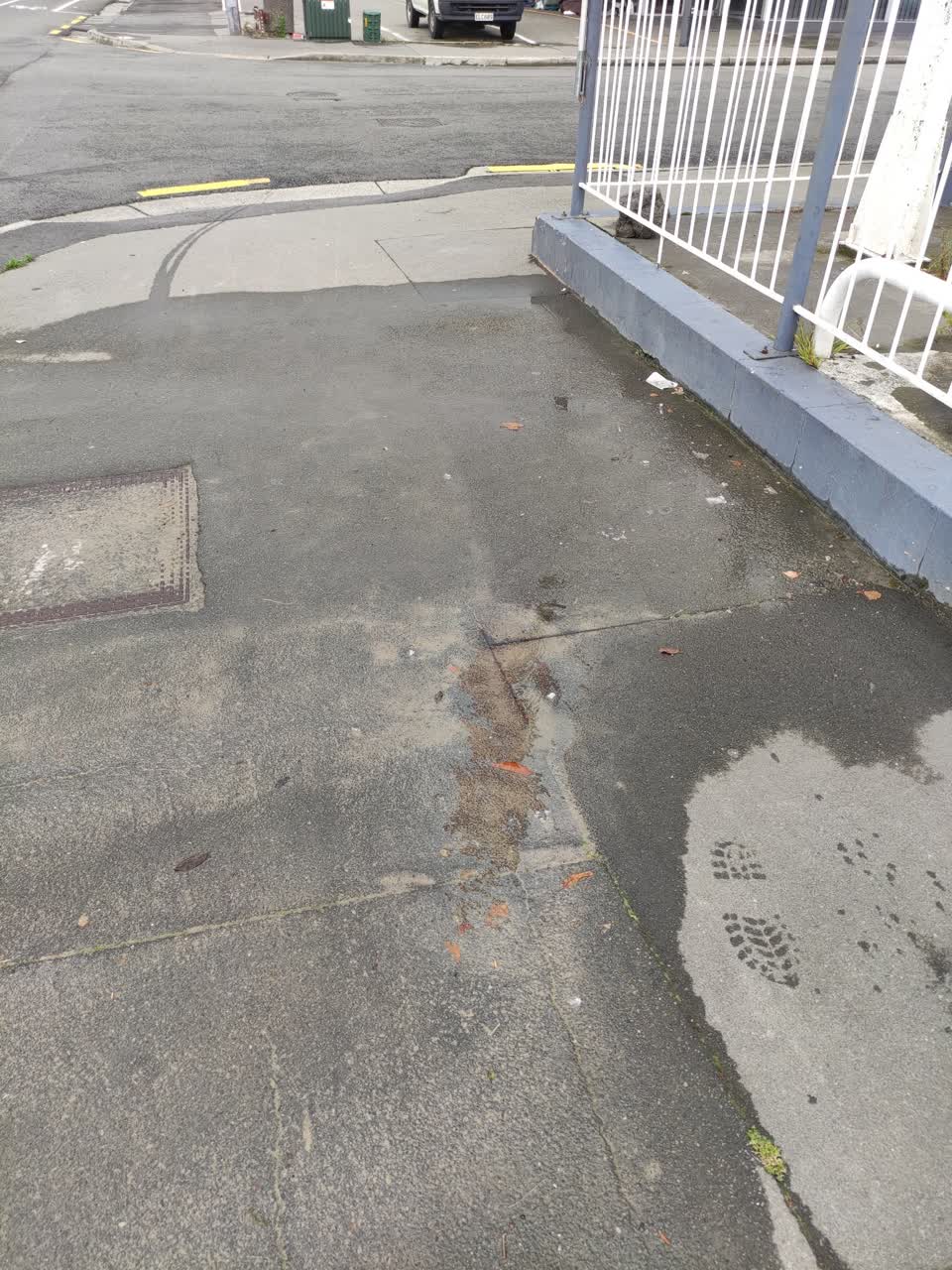 The photograph attached to this water leak report