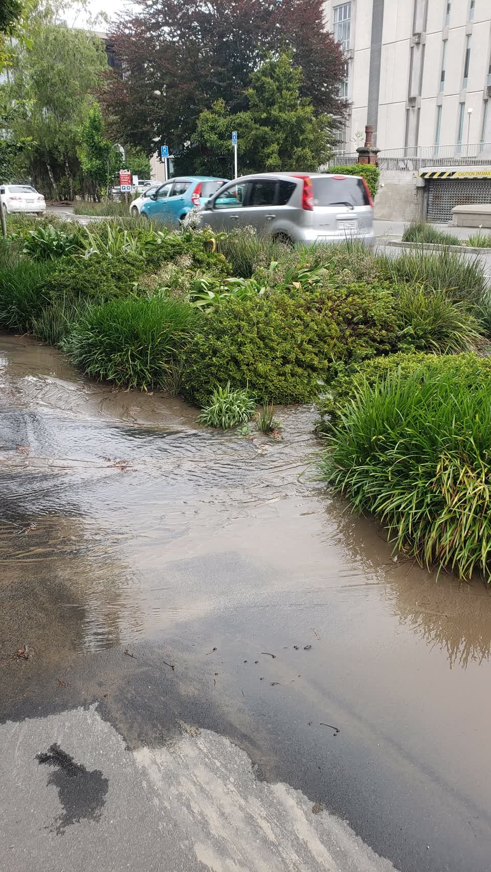 The photograph attached to this water leak report