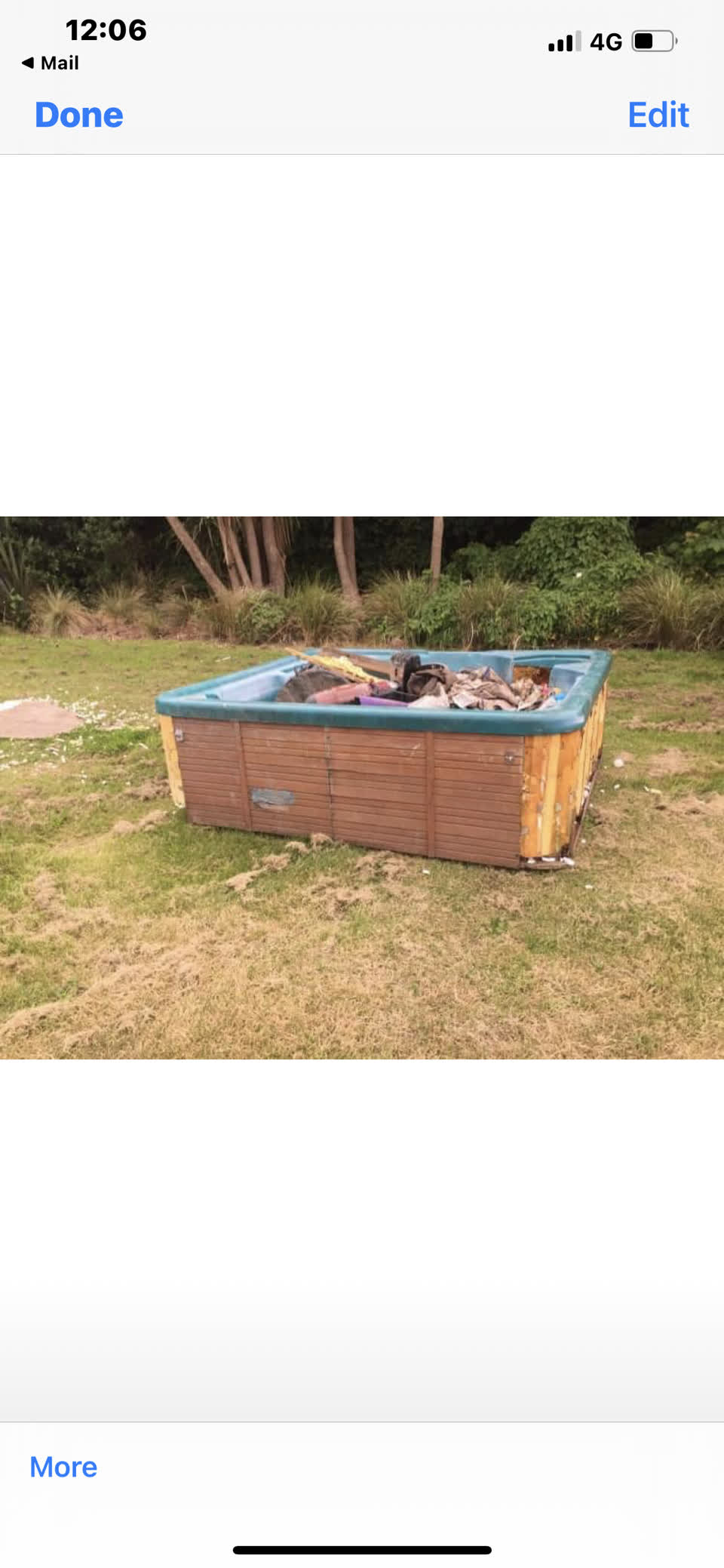 The photograph attached to this parks report