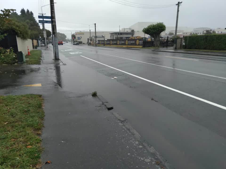 The photograph attached to this wastewater/stormwater report