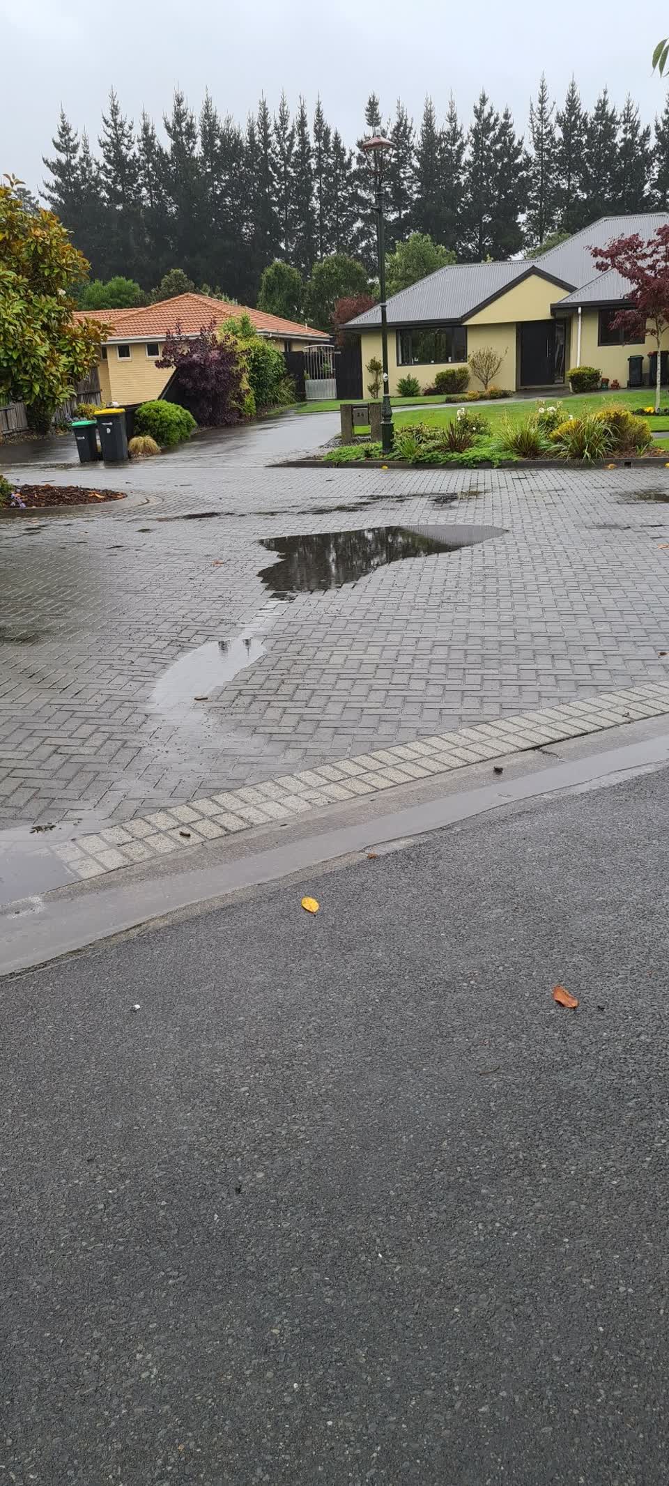 The photograph attached to this flooding report